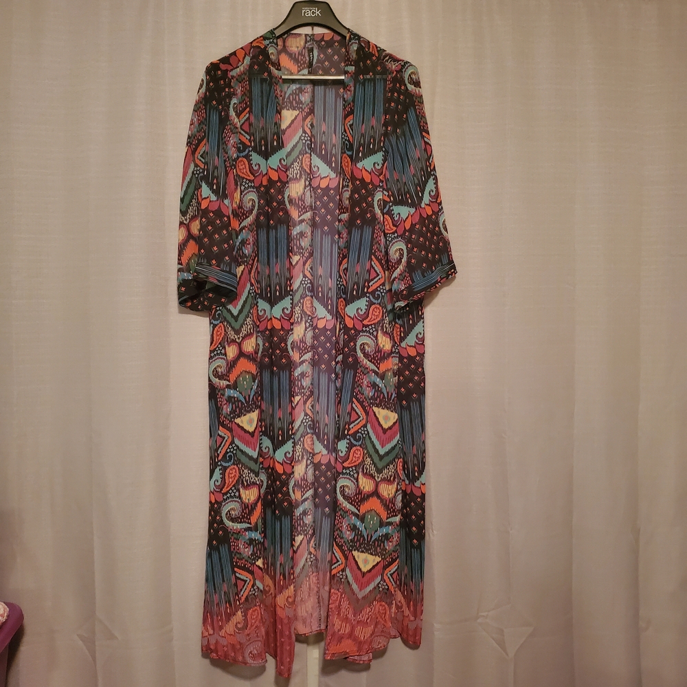 Torrid Multicolor Geometric Maxi Dress